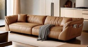 Modern Leather Couch Sofa