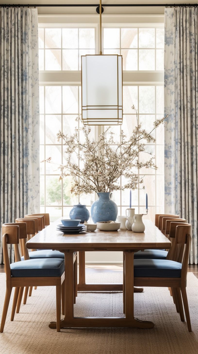 The Grandeur of a Spacious Dining Room Setting