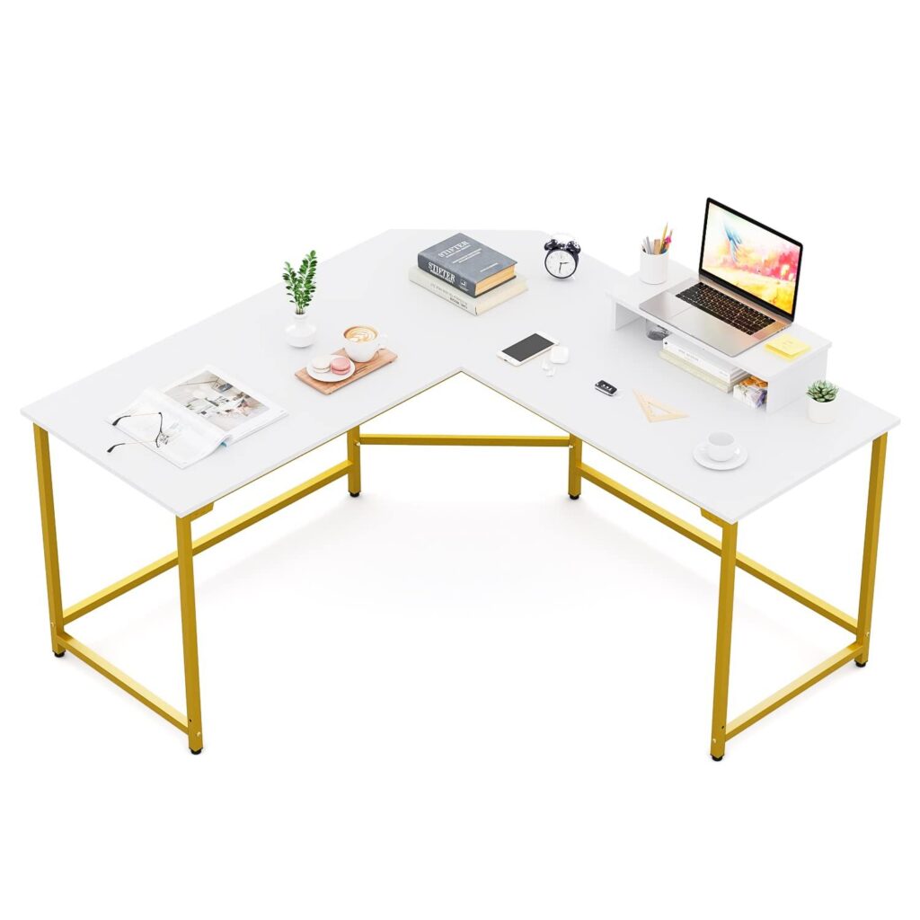 Contemporary White Corner Desks