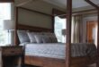 King Size Wooden Canopy Bed Frame