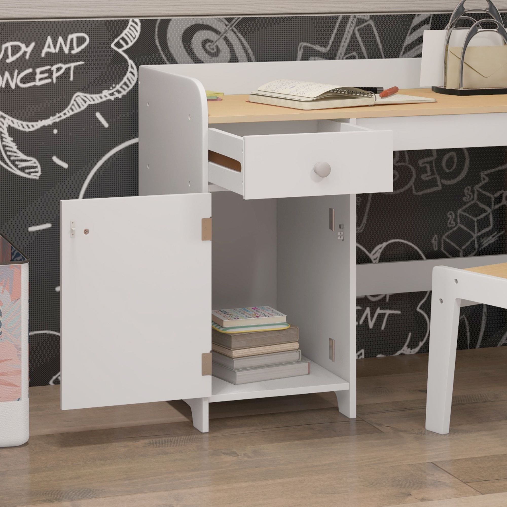 The Perfect Matching Set for Young Students: Kids Desk and Chair