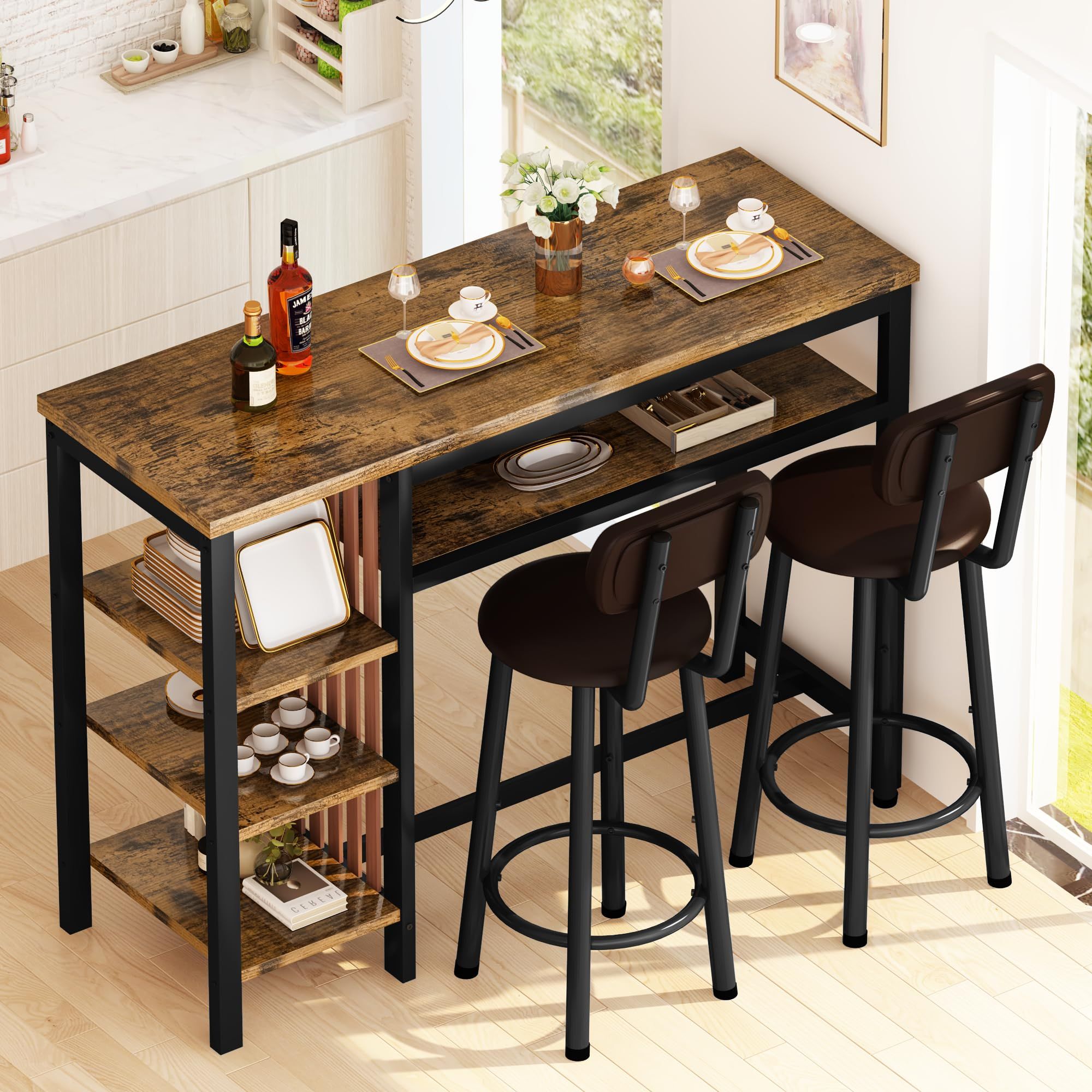 The Perfect Pair: Bar Height Table and Chairs Set for Your Home