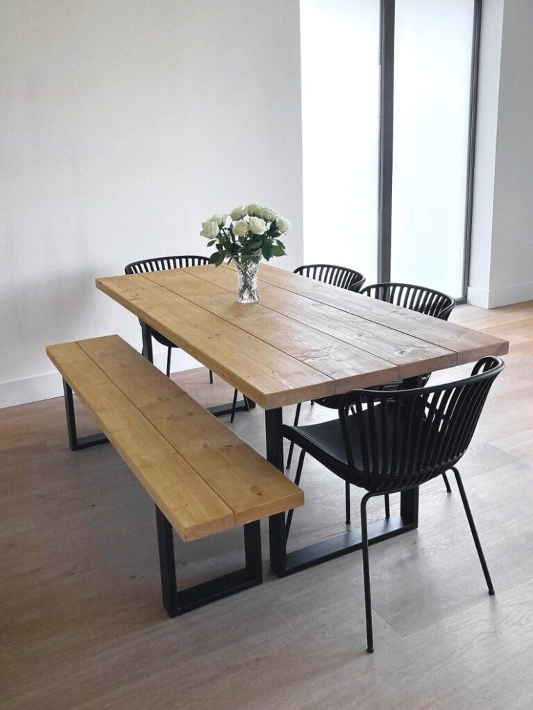 Kitchen Table Sets With Bench And Chairs