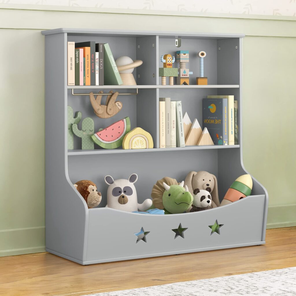 Kids Bookcase With Storage