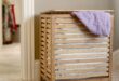 Wooden Laundry Hamper With Lid