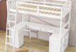 Kids Twin Loft Bed With Storage