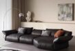 Modern Leather Couch Sofa