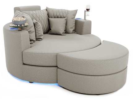 The Ultimate Comfort: Cuddle Chair and Ottoman Set for Cozy Relaxation