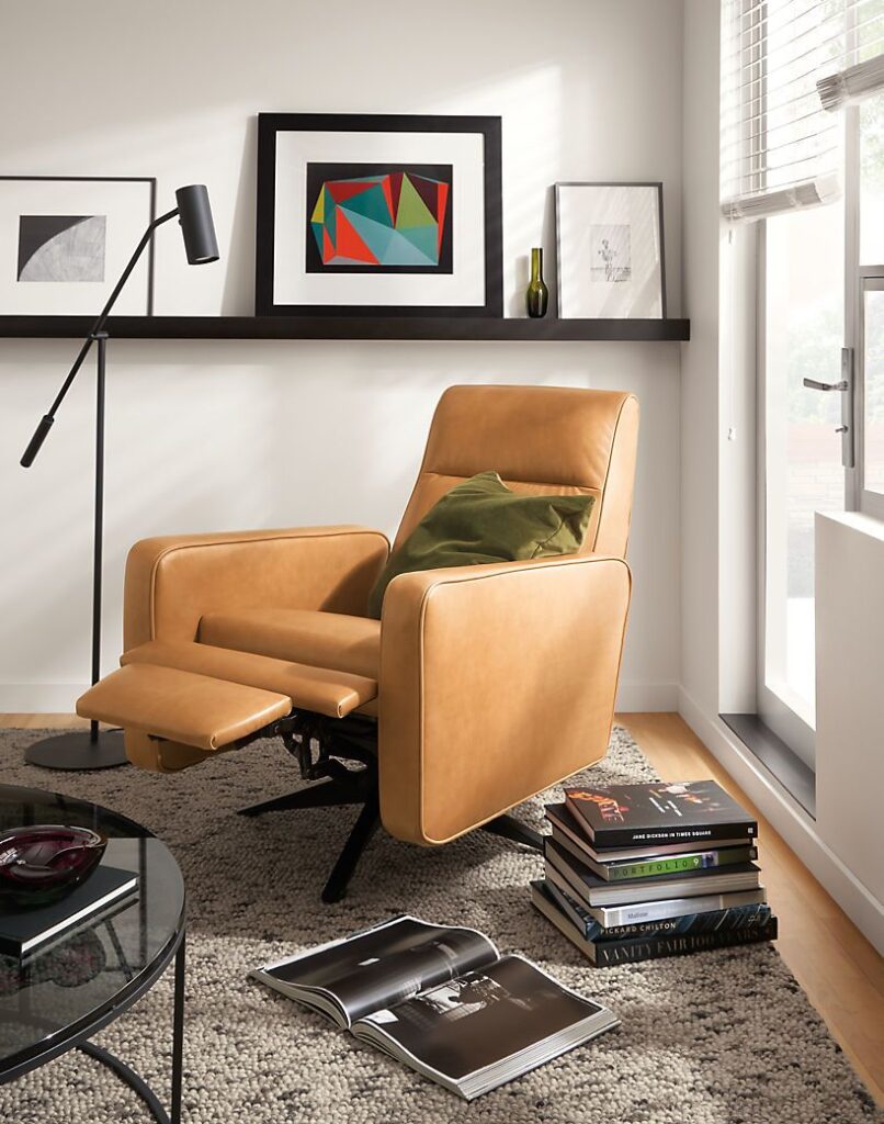 Modern Leather Sofa Recliner