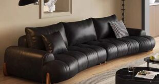 Modern Leather Couch Sofa