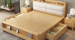 King Size Platform Bed Frame With Storage