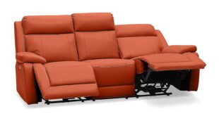 3 Seater Recliner Leather Sofa