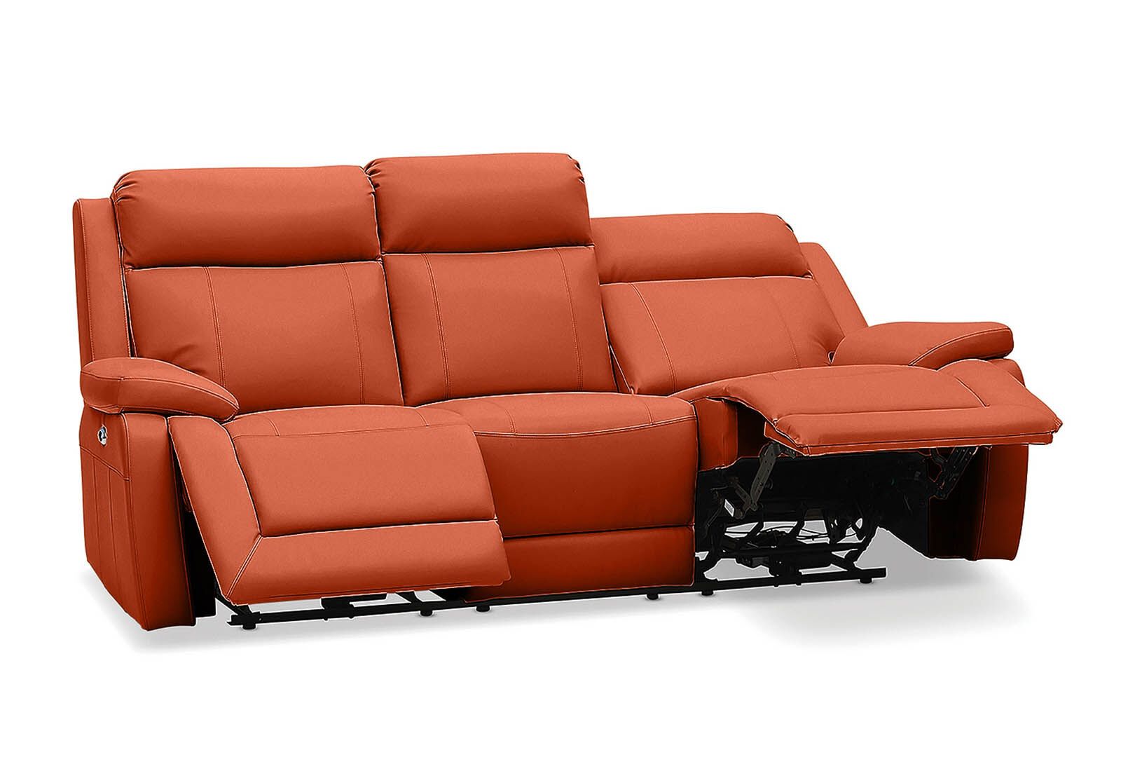 The Ultimate Relaxation: Three-Seater Leather Recliner Sofa