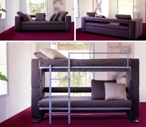 The Ultimate Space-Saving Solution: Foldable Bunk Bed Couch