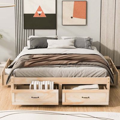 The Ultimate Storage Solution: Queen Platform Bed with Drawers