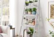 Wood Leaning Ladder Bookcase