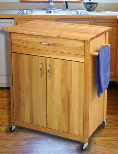 The Versatile Kitchen Cart with Butcher Block Top: A Stylish and Functional Addition to Your Home