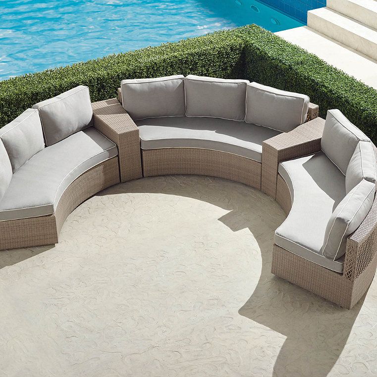 Outdoor Wicker Sofa Set