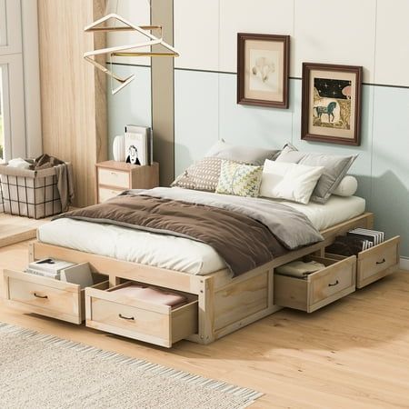 The Versatile Queen Platform Bed: Maximizing Space with Storage Drawers