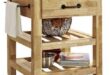 Kitchen Cart With Butcher Block Top