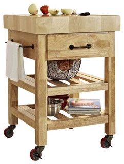 The Versatility of Kitchen Cart with Butcher Block Top