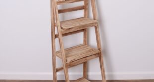 Wood Leaning Ladder Bookcase