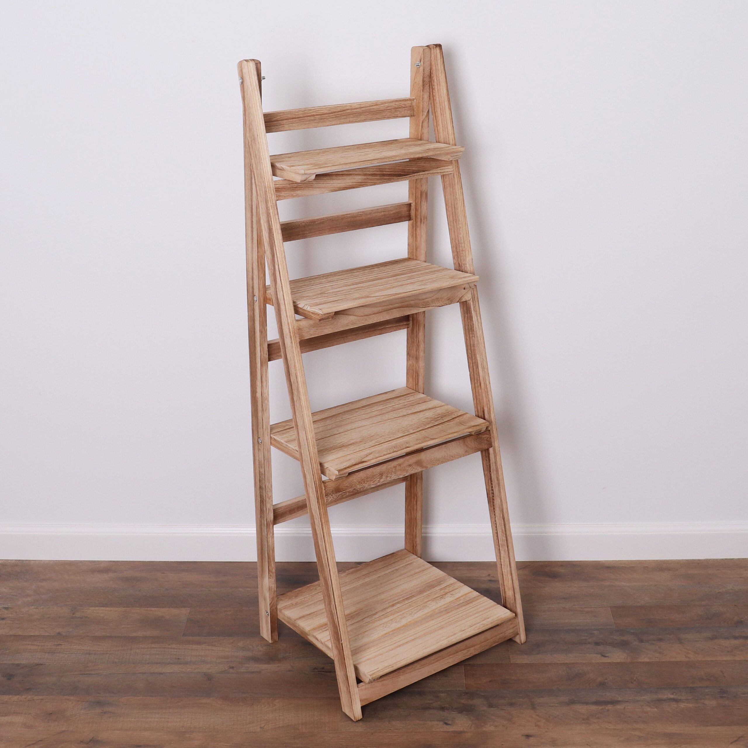 The Versatility of a Wood Leaning Ladder Bookcase