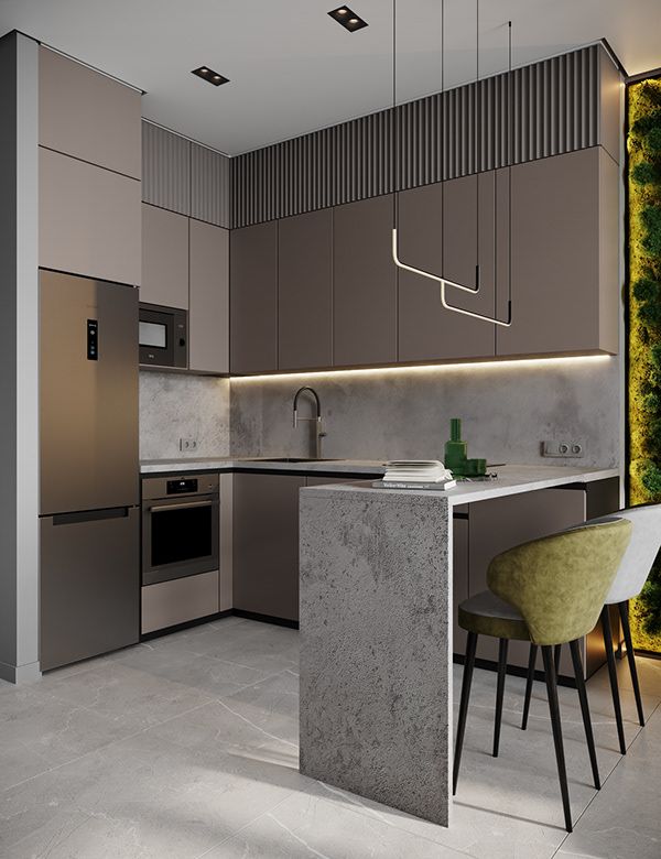 The art of designing modern kitchens in compact areas