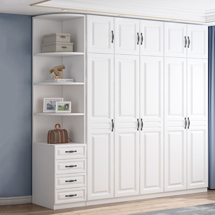 White Wooden Wardrobe Complete with Drawers: The Perfect Storage Solution