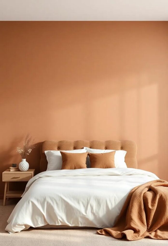 Serenity in Shades: Transform Your Bedroom with Brown-Infused Wall Colors