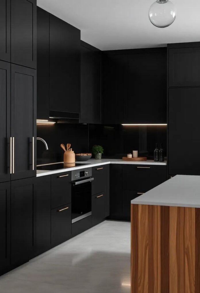 29 Stunning Ideas for Modern Black Kitchen Cabinets to Elevate Your Space