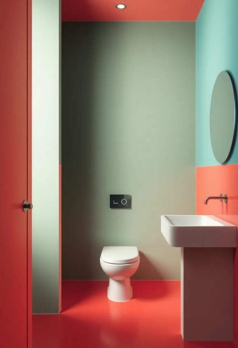 Bold Colors: Transforming Privacy with Striking Bathroom Door Hues