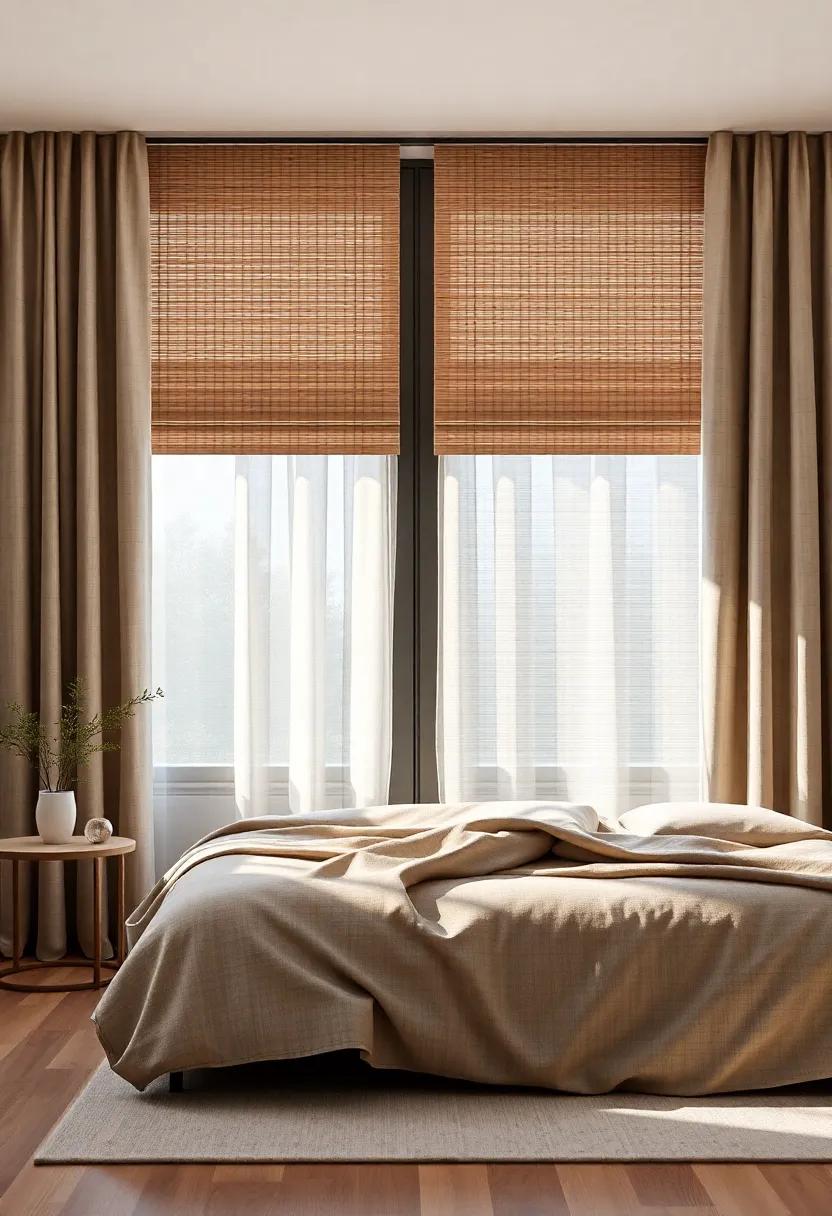 Layering ⁤Textures: Combining Bamboo Shades with luxurious Fabrics