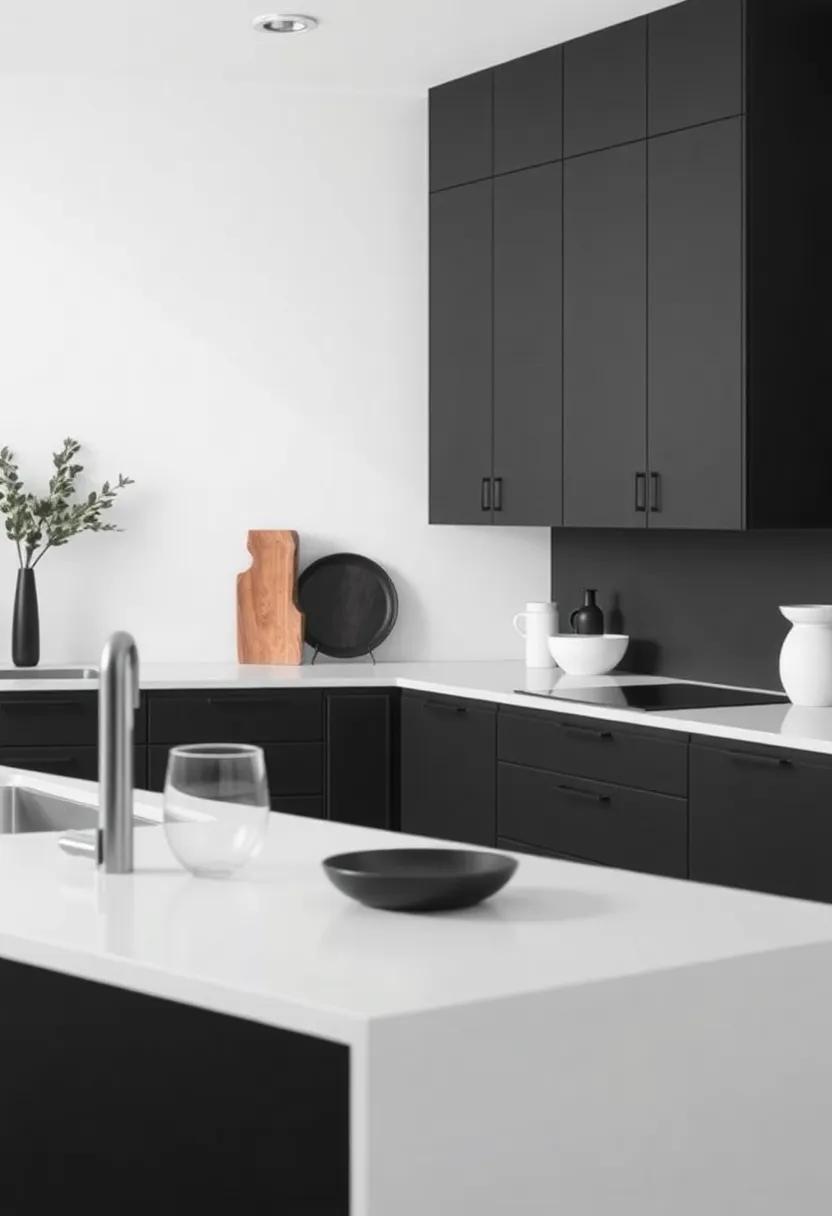 Create a Monochromatic Palette: Use varying ‍shades of black, ​gray, ⁣and charcoal to craft ‍a cohesive⁣ and sophisticated⁤ kitchen