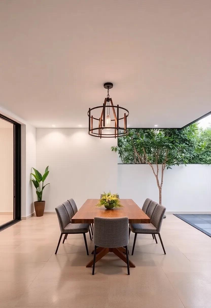 Outdoor Inspirations: Bringing Natural Elements Into Your Dining Room Lighting Design