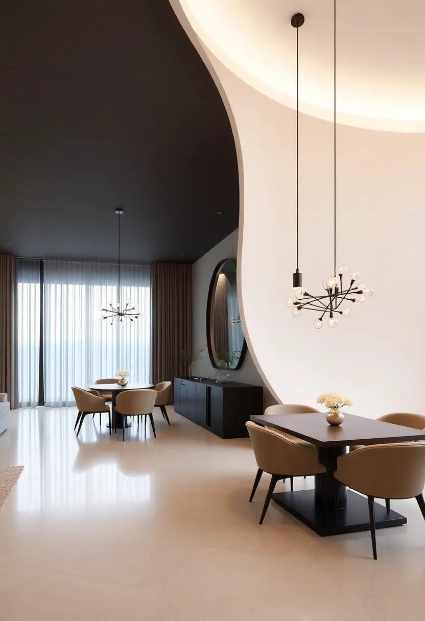 Sculptural Lighting Designs That Elevate Your Dining Room's Architectural Aesthetics