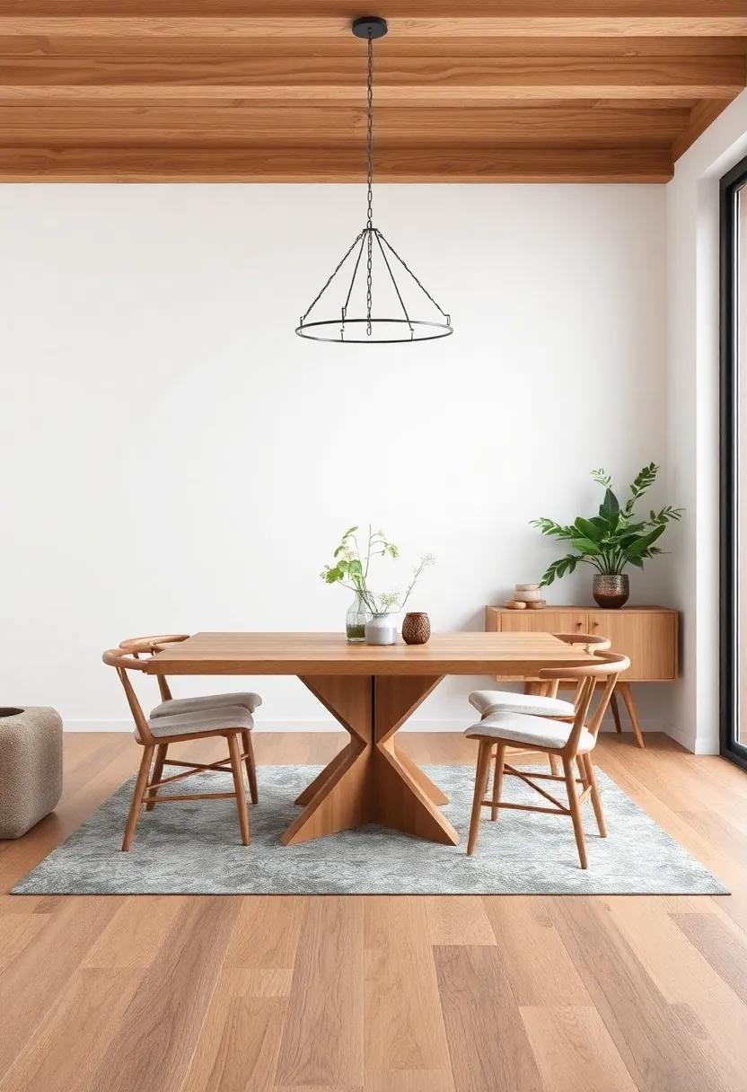 Natural Elements: Embracing Wood and ‍Stone for a Rustic‍ Dining Vibe