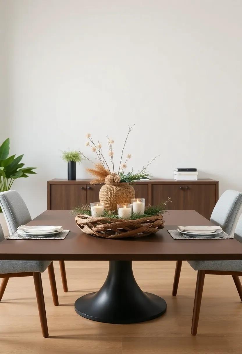 Showcasing​ a Unique Table Centerpiece From Natural Elements