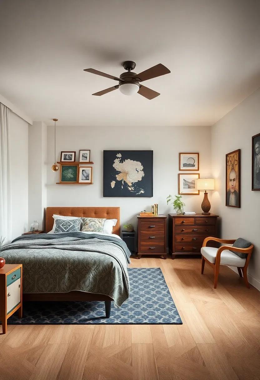 Fusing Vintage and Modern Elements⁣ for ⁣an Eclectic Bedroom Experience