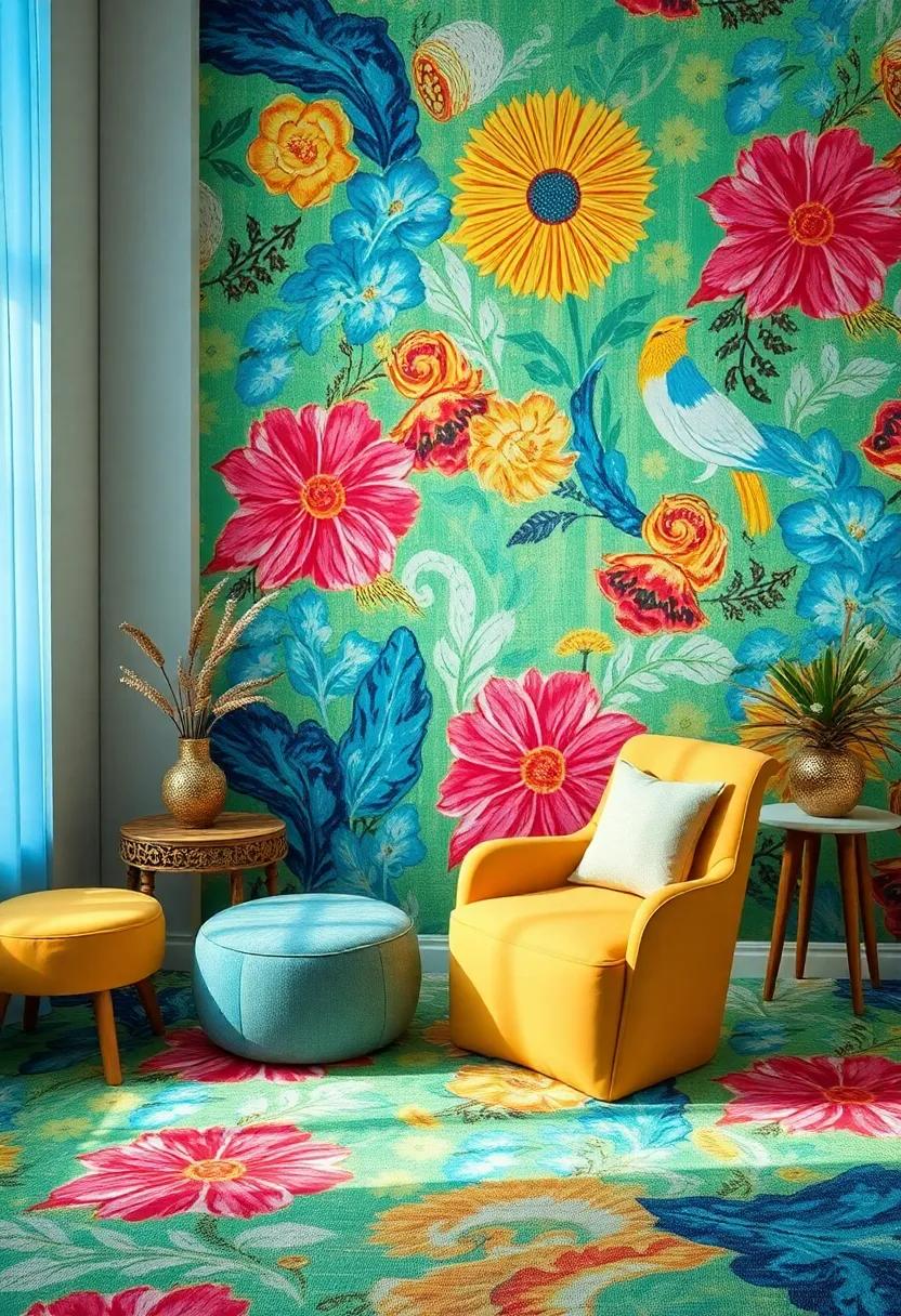 Artistic fabrics: Explore using fabric wallpaper or custom-designed textiles that create an immersive, personal touch throughout your space