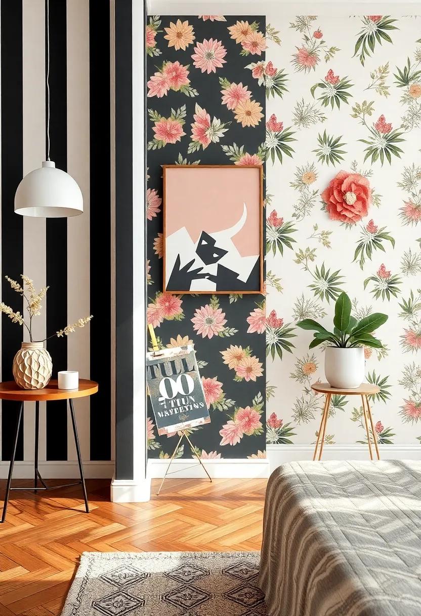 Playful Patterns: Combine stripes, florals, and geometric shapes for a fun, layered look that keeps your design fresh and engaging