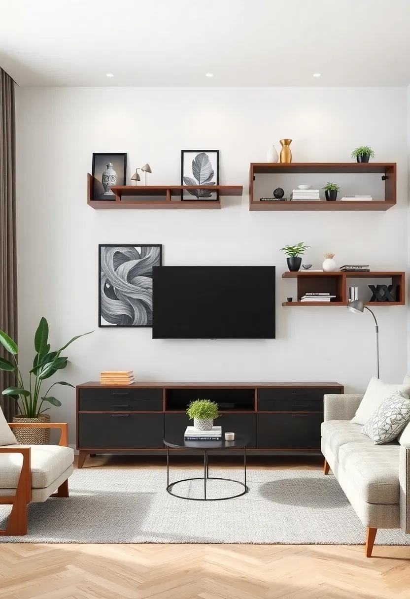 Transforming Walls into Art with Unique ⁤Shelves and Displays