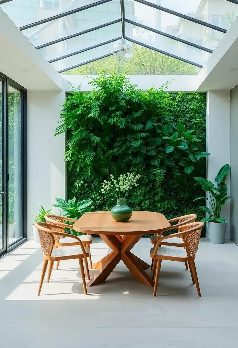 Embracing the Green: designing a Nature-Inspired Dining Room Sanctuary