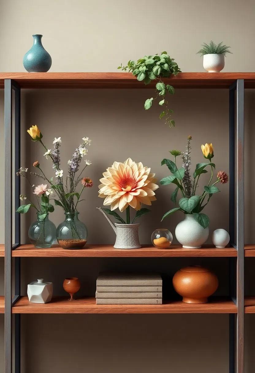 Transforming Shelves Into ⁣Botanical Displays ‌Of Vintage Treasures