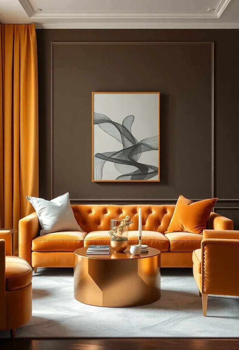 Elegant Layering: Achieving Depth With Velvet And Gold ⁢In Your Decor