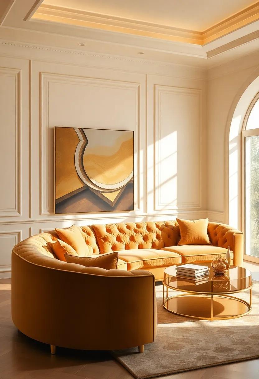 The Impact Of Lighting: How It⁣ enhances Gold Accents And Velvet Textures