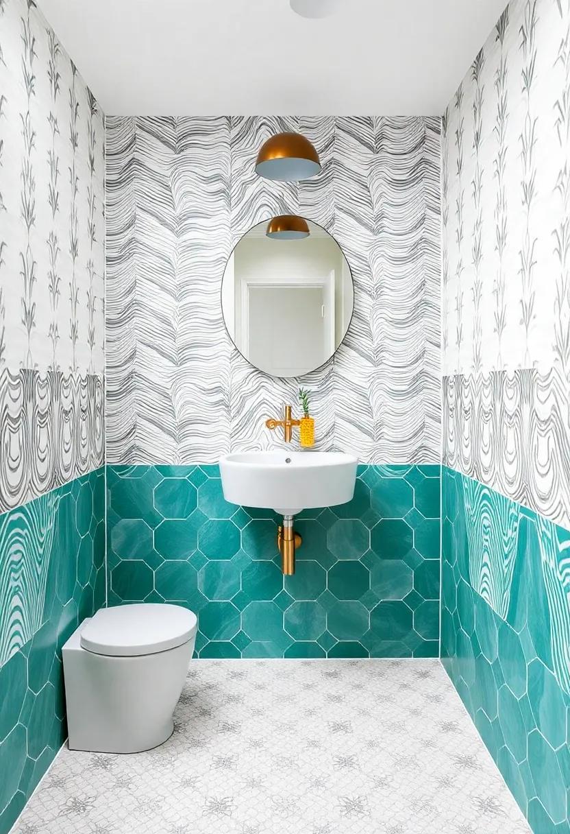 Dynamic Patterns: Mixing Prints for a Playful Bathroom design
