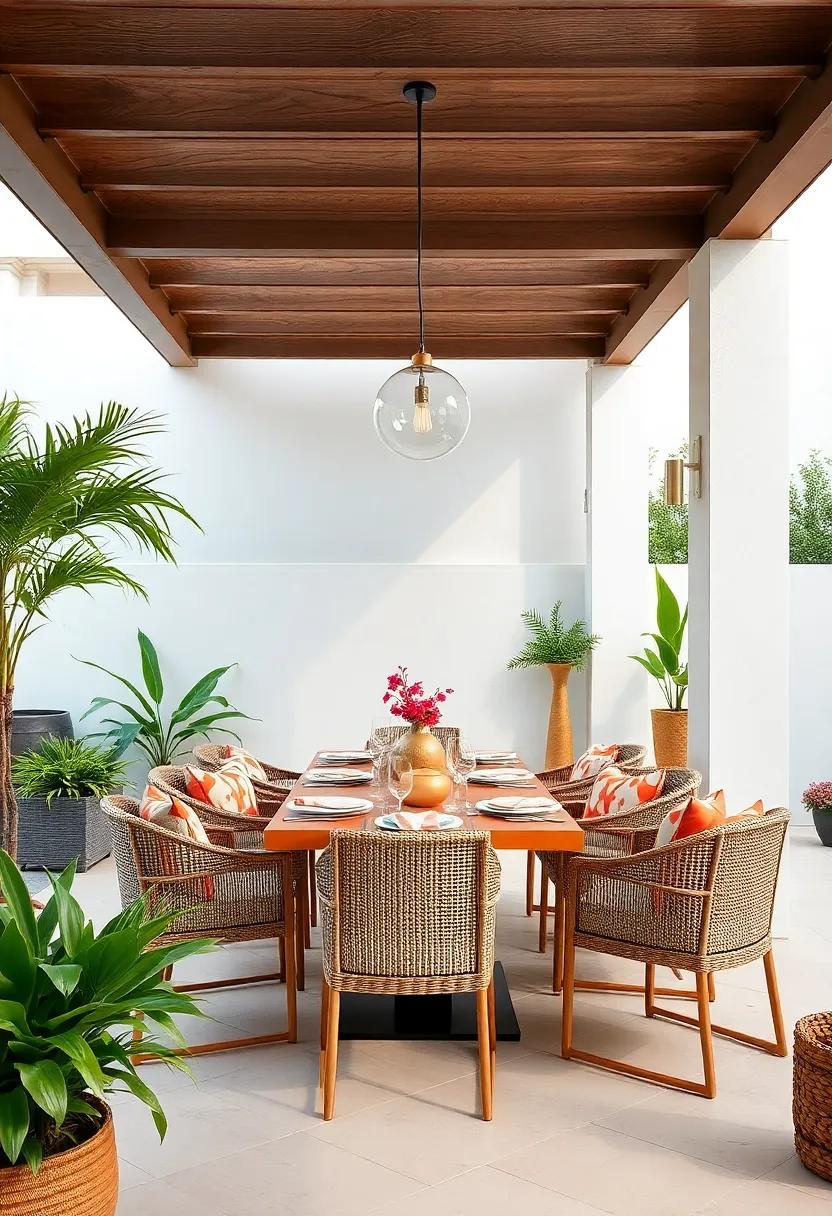 An Outdoor ⁢Dining Experience Enhanced by Elegance