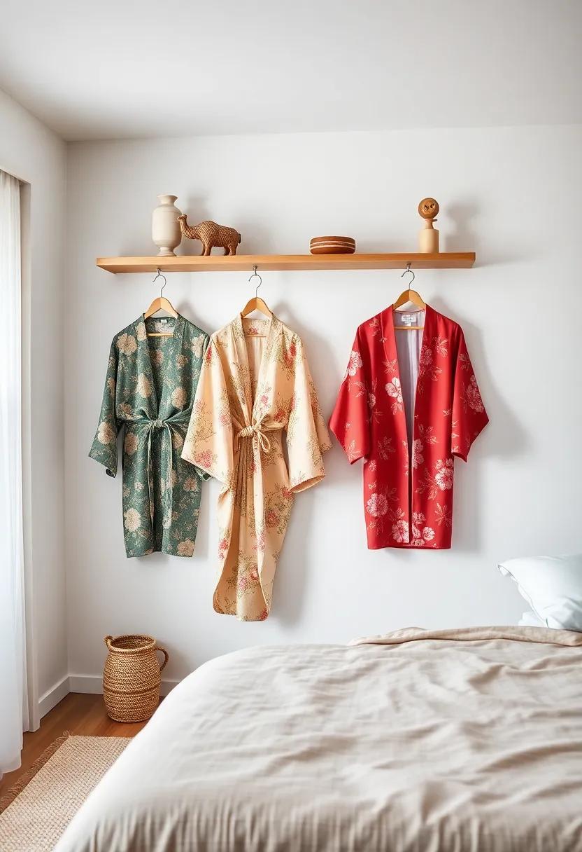 Display Kimonos: Use decorative ⁤shelving to elegantly hang⁣ and showcase⁤ beautiful kimonos, adding a personal and cultural⁣ touch to your space