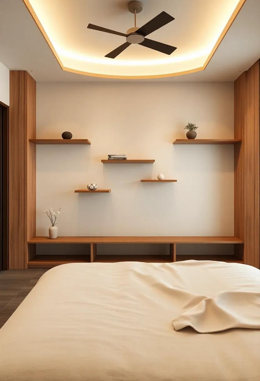 Embrace Asymmetry: Design asymmetrical shelves to create visual interest, evoking ‌the ⁤natural beauty found in Japanese landscapes